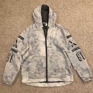 H&M Divided Hooded Windbreaker Jacket Reflective Brooklyn Edition (XL)